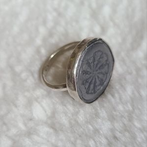 Sterling silver Handmade Ring With Ancient Coin